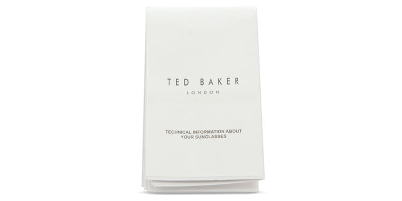 Ted Baker TW014 YEL Vierkant Transparent Buff Yellow bril ...